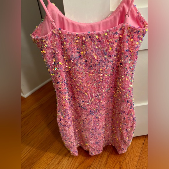 Lucy in the Sky pink sparkly dress size XS - Picture 2 of 4